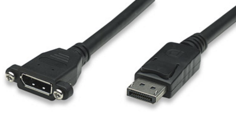 Milwaukee PC - DisplayPort Extension Cable DisplayPort Male / DisplayPort Female, 2 m (6.5 ft.), Black (MH-308540)