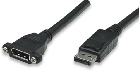 Milwaukee PC - DisplayPort Extension Cable DisplayPort Male / DisplayPort Female, 1 m (3.3 ft.), Black (MH-322294)
