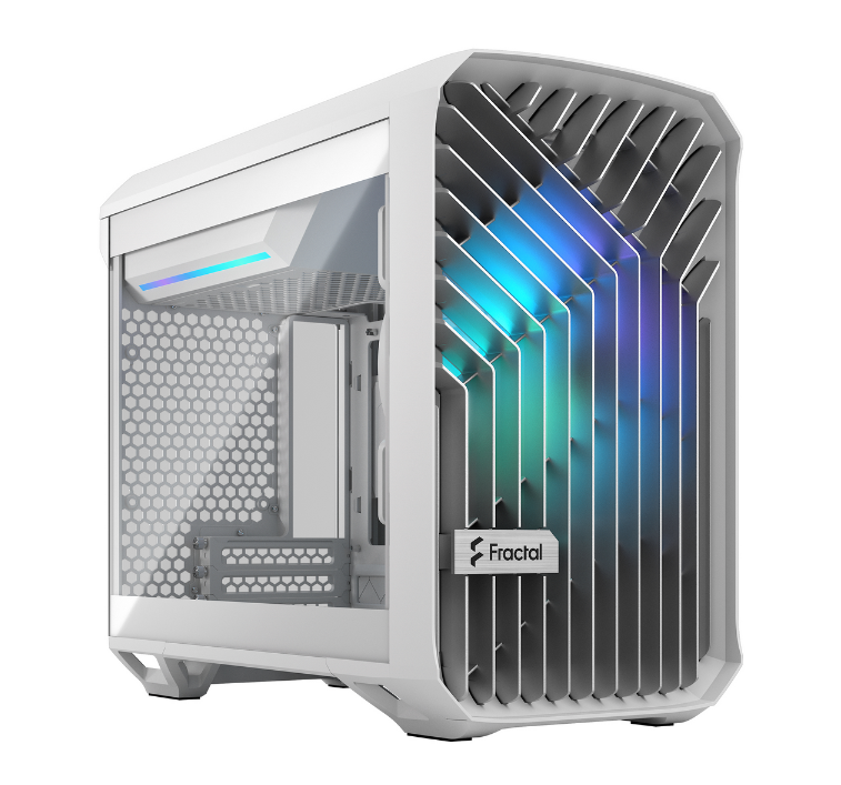 Milwaukee PC - Fractal Design Torrent Nano RGB - No PSU, miniITX, 1x180mm RGB Fan, Mini-Tower, White