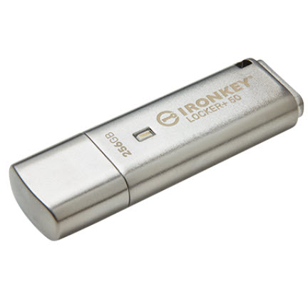Milwaukee PC - Kingston 256GB IronKey Locker+ 50  Flash Drive USB to Cloud Back Up- R/W145MB/s-115MB/s