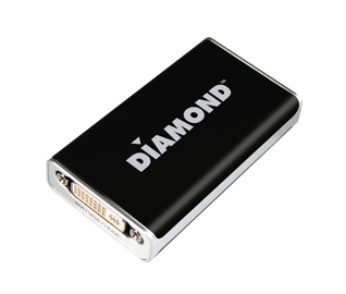 Milwaukee PC - Diamond BizView 195 USB Video Card - DVI-I, incl adapters for HDMI and VGA, WinXP/Vista/7/8, USB2.0
