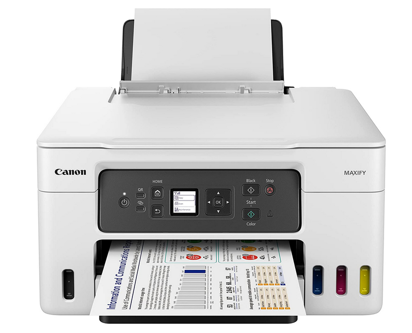 Milwaukee PC - Canon MAXIFY GX3020 MegaTank Small Office AIO Printer - P/S/C, up to 13/18ipm, WiFi/USB, uses GI-26