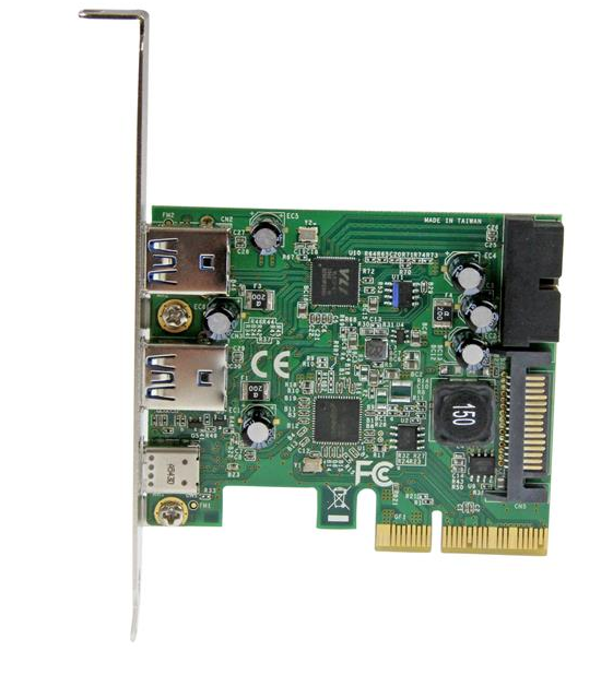 Milwaukee PC - 5-Port USB 3.1 (10Gbps) Combo Card - 1x USB-C, 2x USB-A + 2x IDC (5Gbps) - PCIe