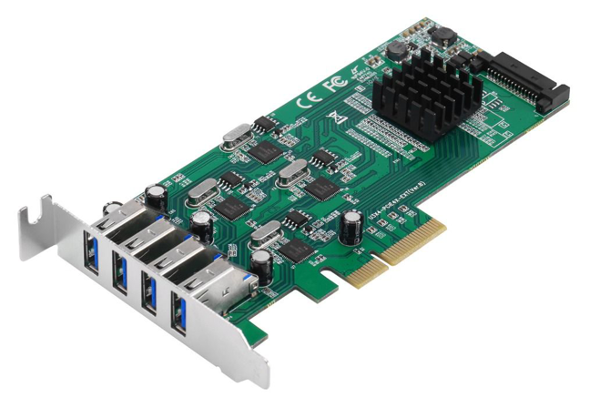 Milwaukee PC - LP 4-Port SuperSpeed USB 3.0 PCIe Card - Quad Core