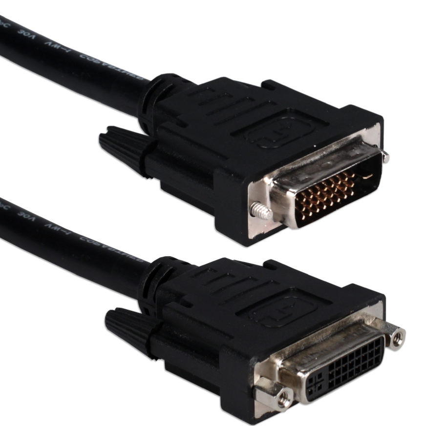 Milwaukee PC - QVS 6ft Premium DVI Male to Female Digital Flat Panel Extension Cable