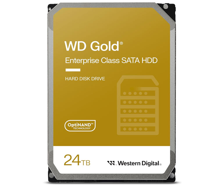 Milwaukee PC - WD Gold 24TB Enterprise Class SATA 6GB/s, 3.5", 7200RPM, 512MB Cache, up to 298MB/s HDD