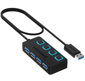 Milwaukee PC - SABRENT 4-Port USB3.0 Hub w/individual switches