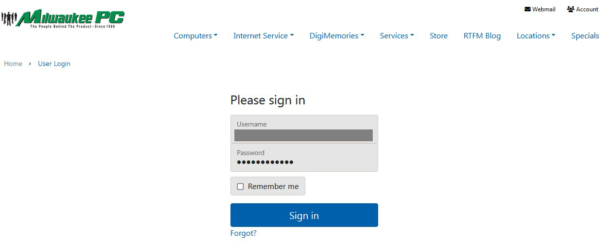 Login Page