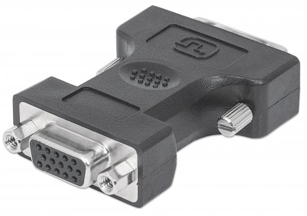 Milwaukee PC - Manhattan Video Adapter DVI-I Dual Link Male to VGA Female Bag (MH-328883)