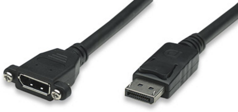 Milwaukee PC - DisplayPort Extension Cable DisplayPort Male / DisplayPort Female, 3 m (10 ft.), Black (MH-322362)