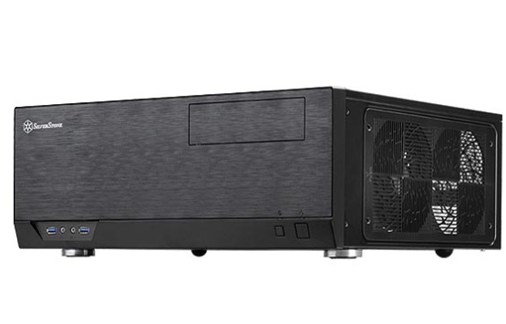Milwaukee PC - SILVERSTONE Black Aluminum / Plastic Grandia GD09B ATX / SSI-CEB Media Center / HTPC Case