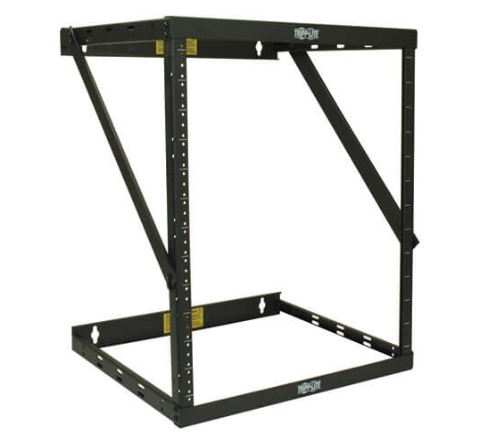 Milwaukee PC - SmartRack 12U Heavy-Duty Flat-Pack Low-Profile Switch-Depth Wall-Mount 2-Post Open Frame Rack