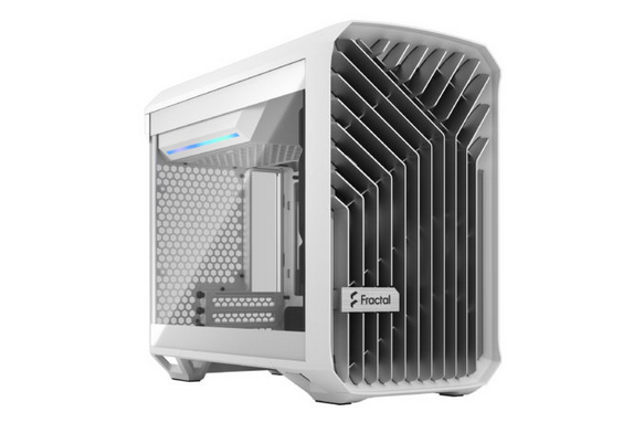 Milwaukee PC - Fractal Design Torrent Nano White TG Clear No PS mITX 1xFan