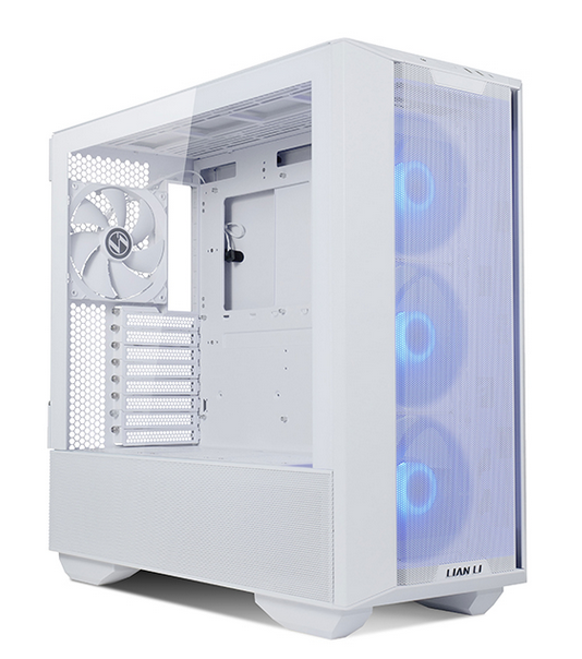 Milwaukee PC - Lian-Li Lancool III RGB (White) - ATX, No PS, TG Sides, ARGB 140mm Fans front