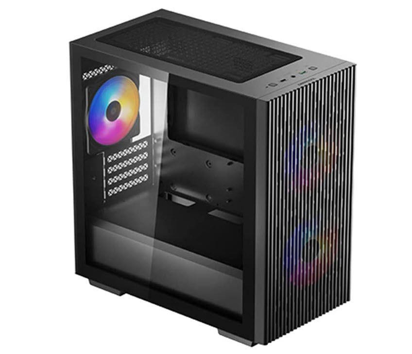 Milwaukee PC - DeepCool MATREXX 40 3FS - MATX, No PS, ARGB, TG Side, 165mm CPU Clearance