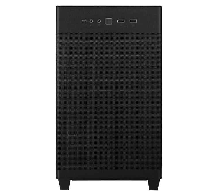 Milwaukee PC - ASUS Prime AP201 Tempered Glass MicroATX Case No PSU, 1x120mm Fan, Black