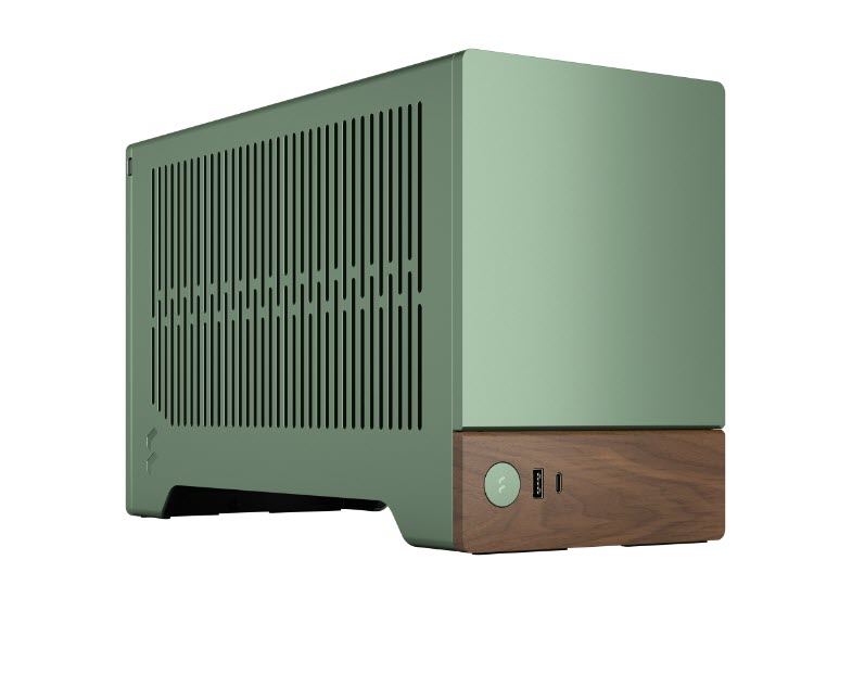 Milwaukee PC - Terra Jade ITX w/ PCIe 4.0 Riser, No PSU, Walnut Front