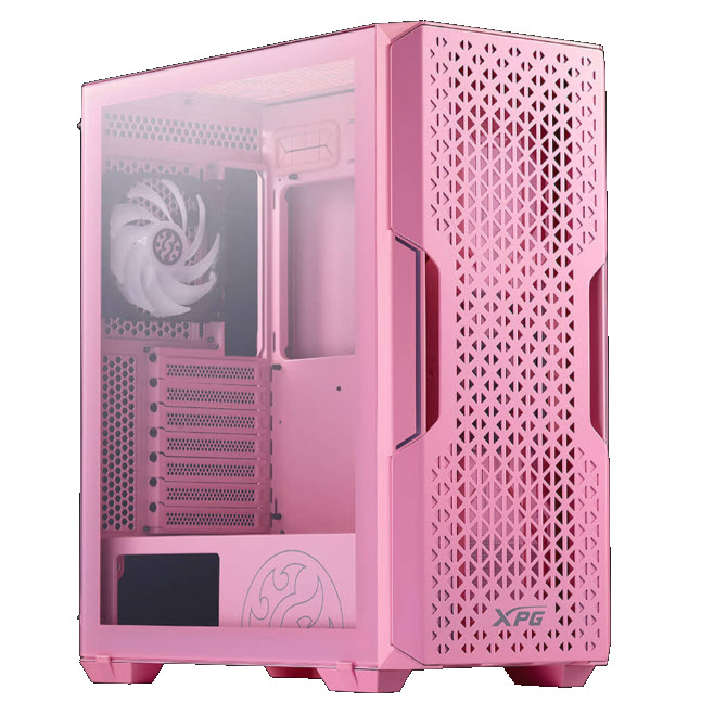 Milwaukee PC - XPG STARKER AIR Pink - Mid ATX, No PS, TG Side, ARGB Fan