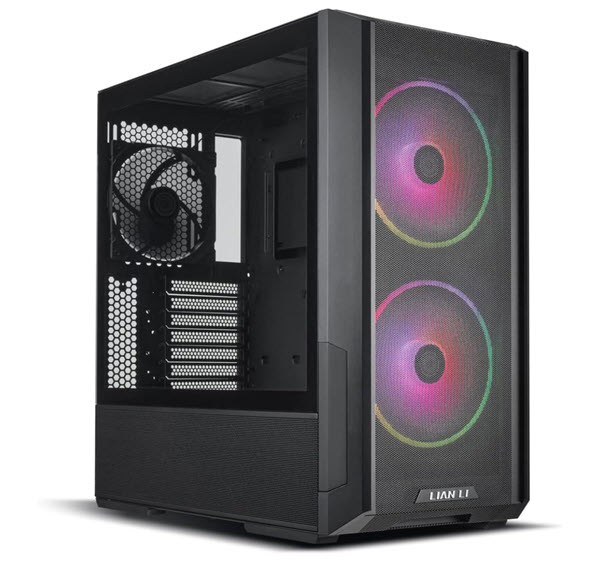 Milwaukee PC - Lian-Li LANCOOL 216RX (Black) - Mid ATX, No PS, TG