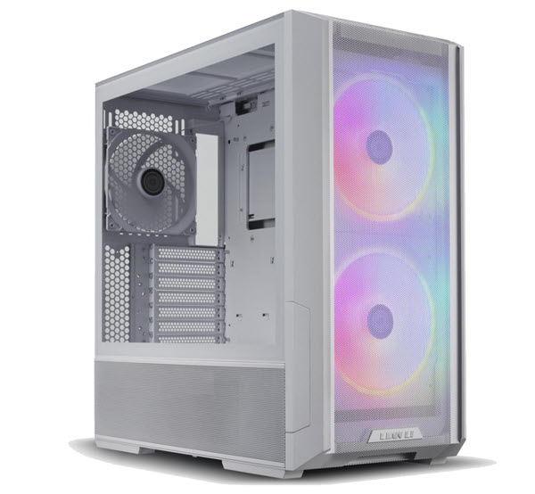 Milwaukee PC - Lian-Li LANCOOL 216RW (White) - Mid ATX, No PS, TG