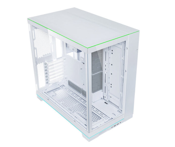 Milwaukee PC - Lian-Li O11D EVO RGB (White) - ATX, No PS, TG, 2xARGB Strips, up to 420mm Radiator