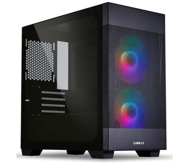 Milwaukee PC - Lian-Li LANCOOL 205M MESH (black) - No PS, MATX, 2 x140mm ARGB fans, TG Side