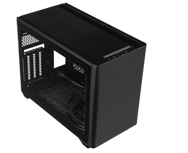 Milwaukee PC - Cooler Master NR200P V2 (Black) - No PSU, Mini-ITX, 1 x120mm PWM Fan, GPU Holder, TG
