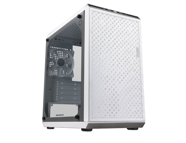 Milwaukee PC - Cooler Master Q300L V2 White - No PSU, Micro-Tower, 1 x120mm Fan, TG