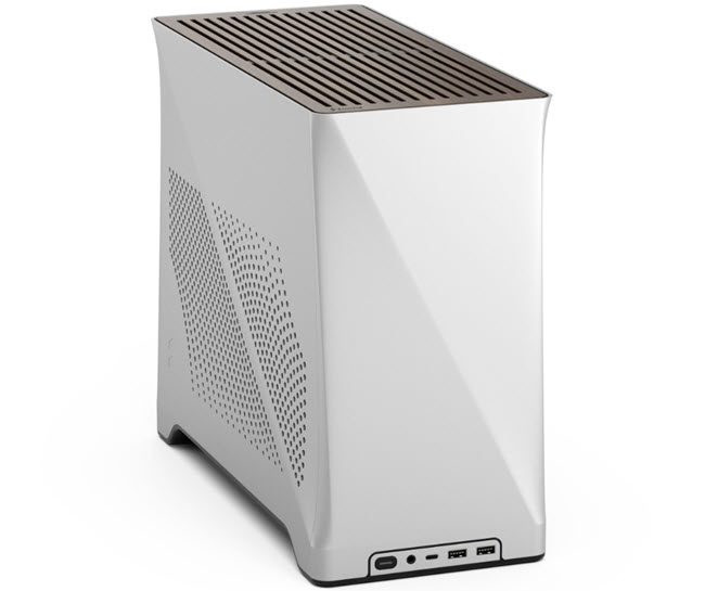 Milwaukee PC - Fractal-Design Era 2 (Silver) - No PS, mITX, 2xAspect 12 PWM Fans, SSF Ready, SFX-L PS, Walnut Vent Panel