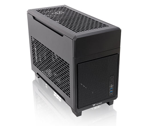 Milwaukee PC - ThermalTake TR100 Black  Mini-ITX - No PSU, Dual-Chamber, SFX PSU Support
