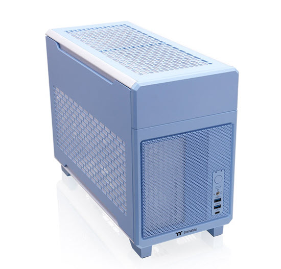 Milwaukee PC - ThermalTake TR100 Hydrangea Blue Mini-ITX - No PSU, Dual-Chamber, SFX PSU Support