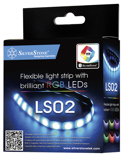 Milwaukee PC - SilverStone Technology RGB LED Light Strip 2 Pack for ASUS/MSI/etc