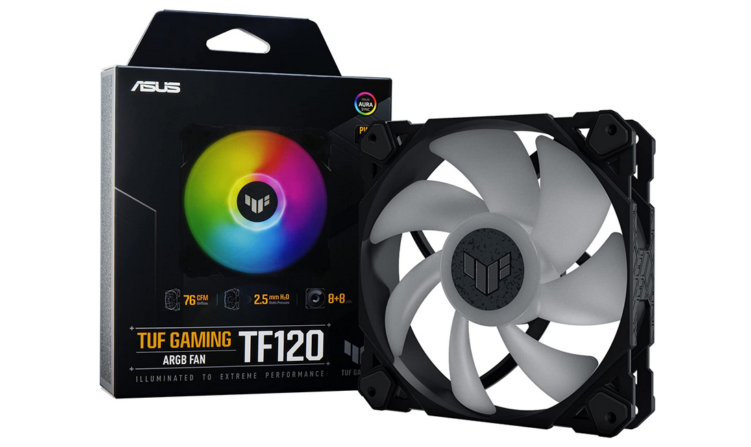 Milwaukee PC - TUF GAMING TF120 ARGB Fan - 1900RPM, 29dB(A)