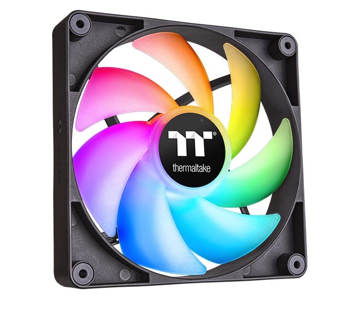 Milwaukee PC - Thermaltake CT140 ARGB PC Fan 140mm, 2 Pk, Black
