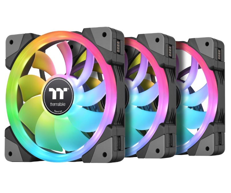 Milwaukee PC - ThermalTake SWAFAN EX12 RGB PC Cooling Fan TT Premium Edition (3-Fan Pack)
