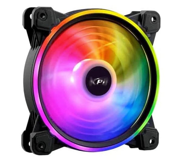 Milwaukee PC - XPG HURRICANE 120 ARGB PWM Black - 120mm, 4-Pin PWM, ARGB, 61.5CFM