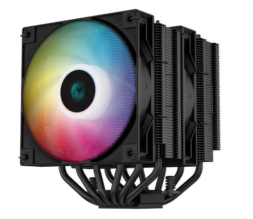 Milwaukee PC - DeepCool AG620 ARGB Black CPU Cooler - Multi-socket incl 1700/AM5, 157mm height, 260W cooling