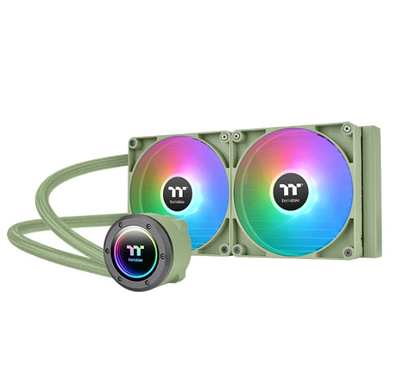 Milwaukee PC - Thermaltake  TH280 V2 ARGB Sync AIO Liquid Cooler - Matcha Green Edition, AMD/Intel