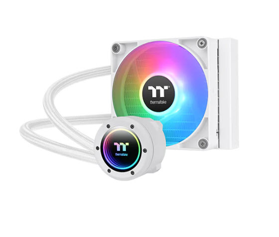Milwaukee PC - Thermaltake TH120 V2 ARGB Sync AIO Liquid Cooler - Snow Edition, AMD/Intel
