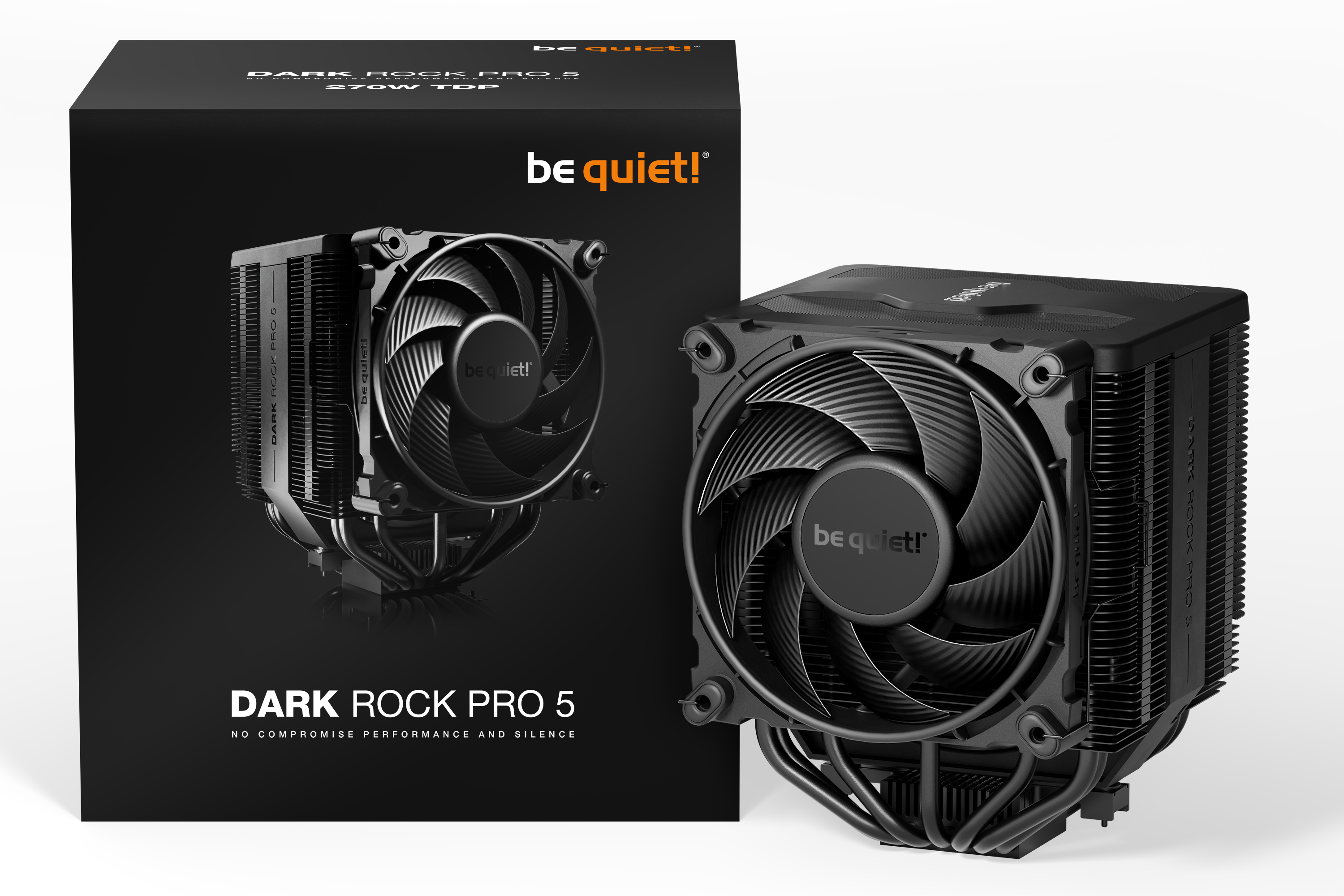 Milwaukee PC - bequiet! Dark Rock 5 Pro - AMD/Intel,  1x120mm Fan, 135mm Fan, Black