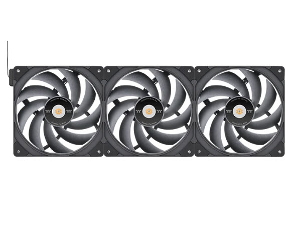 Milwaukee PC - Thermaltake TOUGHFAN EX12 Pro High Static Pressure PC Cooling Fan – Swappable Edition (3-Fan Pack) 120mm