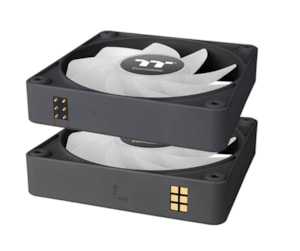 Ventilateurs PC Thermaltake CT140 Reverse ARGB - Pack De 2, Blanc, 2000 Tr/min, Design Inversé, Contrôle RGB