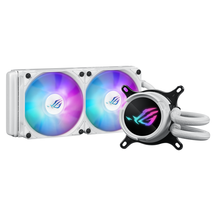 Milwaukee PC - Asus ROG Strix LC III 240 ARGB White Edition AIO Liquid CPU Cooler - AM5/AM4, Intel 1851/1700/1200/115x,  