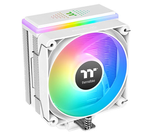 Milwaukee PC - Thermaltake ASTRIA 400 ARGB Lighting CPU Cooler - White, AMD/Intel, 1x120mm ARGB PWM Fan, LED Cap
