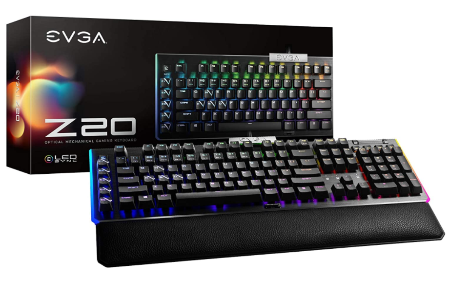 Milwaukee PC - EVGA Z20 RGB Keyboard - Optical Mechanical (Linear) Switches, Macro Switches