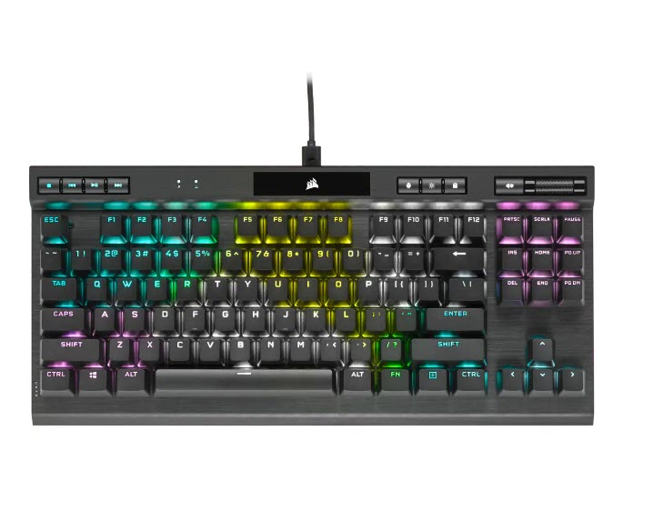 Milwaukee PC - Corsair K70 RGB TKL CHAMPION SERIES Mechanical Gaming Keyboard — CHERRY MX SPEED