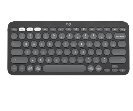 Milwaukee PC - Logitech K380s Pebble Keys2 2 Keyboard BT,  (Tonal Graphite)