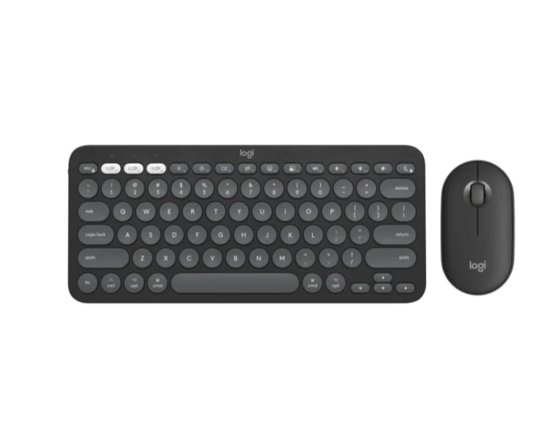 Milwaukee PC - Logitech Pebble 2 Mouse/KB Combo for Mac - Tonal Graphite