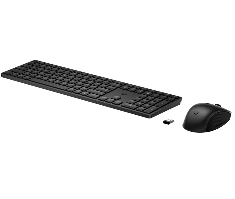 Milwaukee PC - HP 655 Wireless Keyboard and Mouse Combo for business  - Programable 20+ keys, Ambidextorous Mouse 