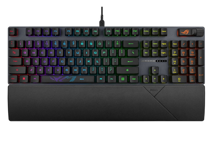 Milwaukee PC - ASUS ROG Strix Scope II RX Gaming Keyboard - RX Blue Switches, IP57, 1000Hz, RGB Black 